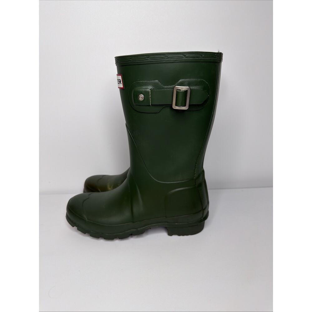 Hunter Original Short Women’s Waterproof Rain Boots Green US 4M/5F EU 35/36 UK 3 - Picture 2 of 14